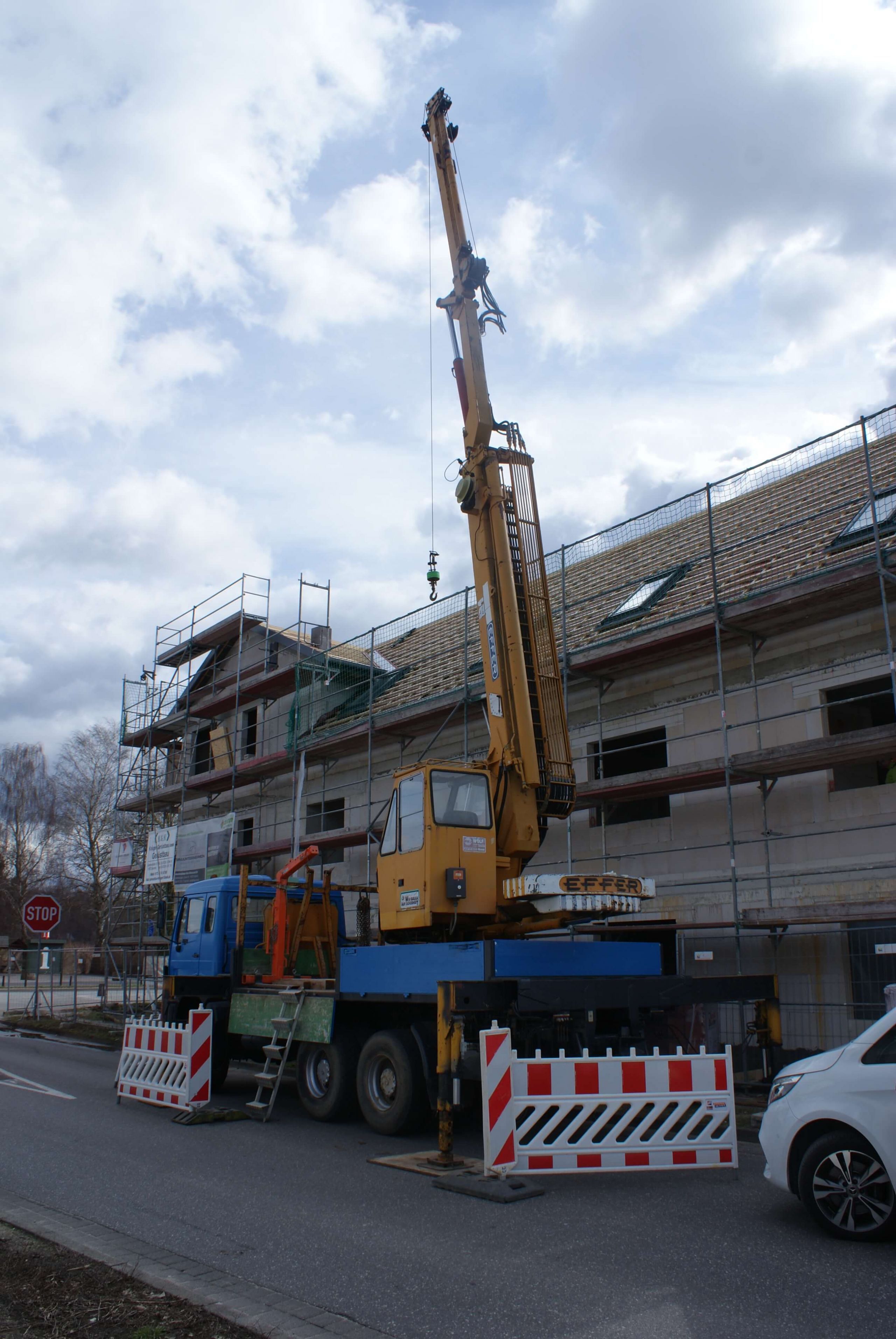 Baustelle Parchim Mehrfamilienhaus - Bauunternehmen Mirko Mielzccarek